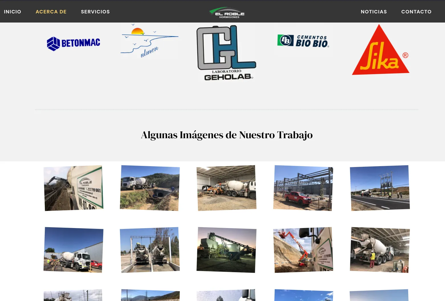 El Roble Hormigones - Galería de proyectos y trabajos realizados