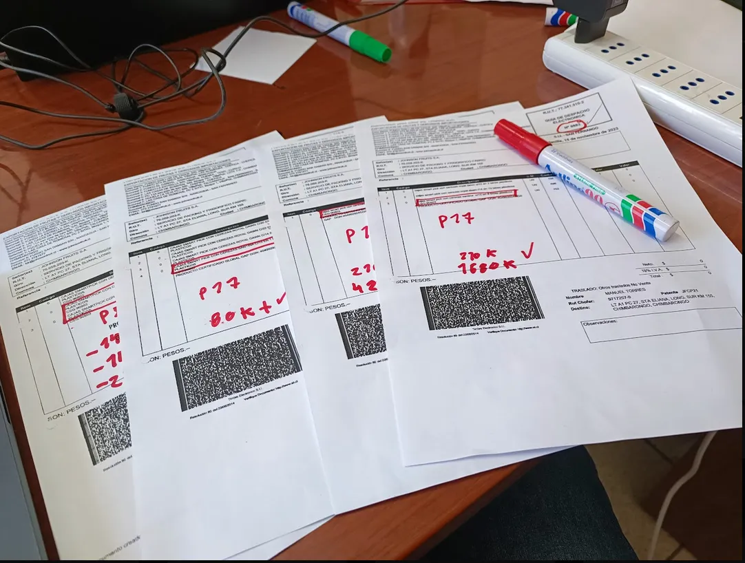 Trazabilidad Documental de Exportación - Documentación impresa para despacho y revisión